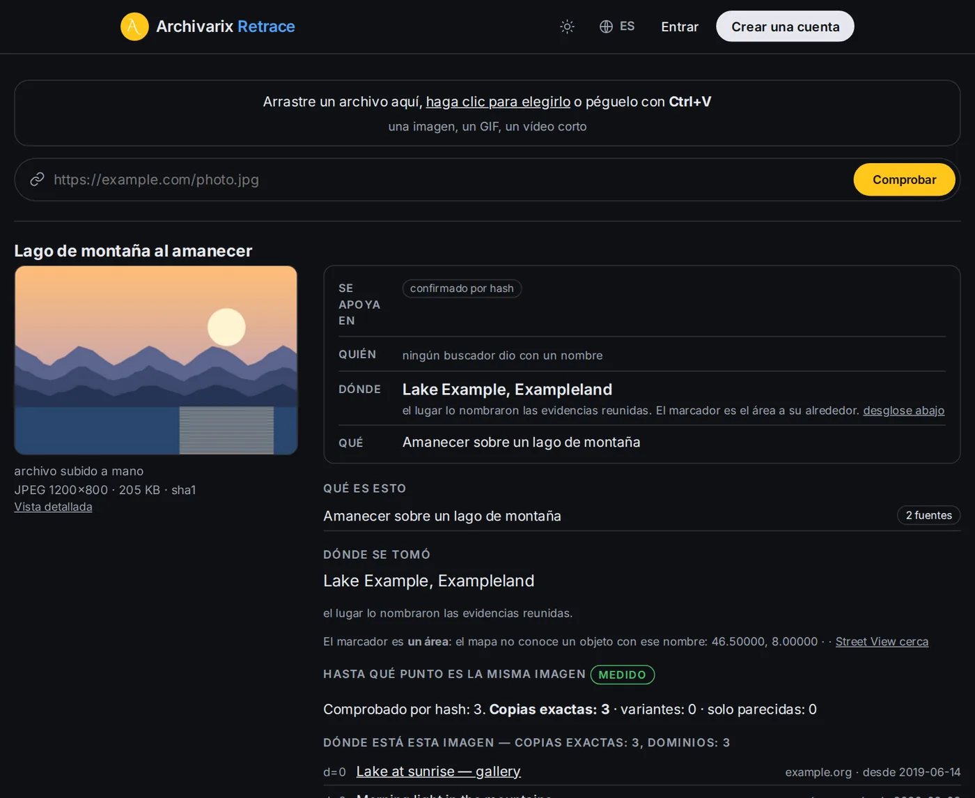 Un informe terminado