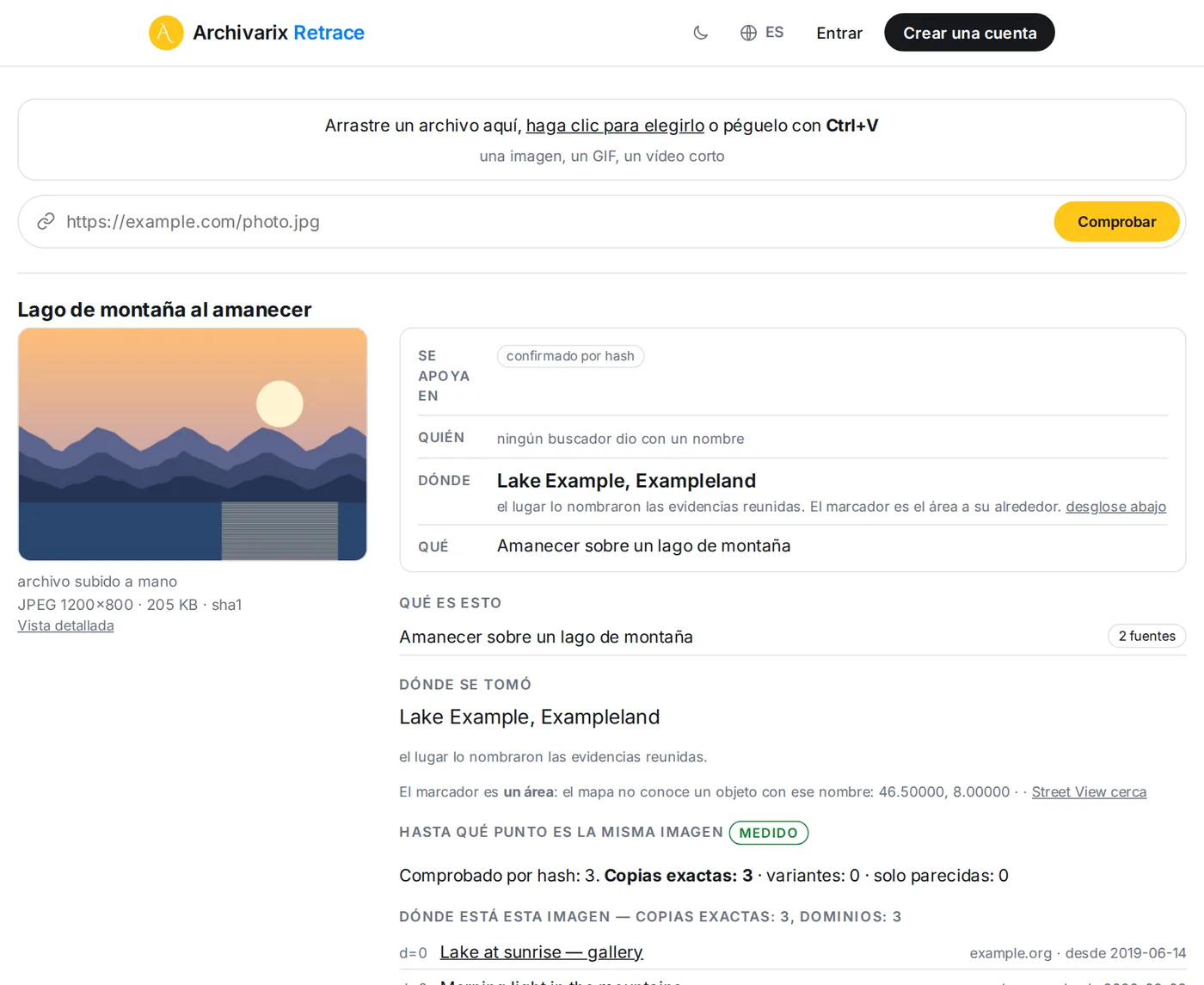 Un informe terminado