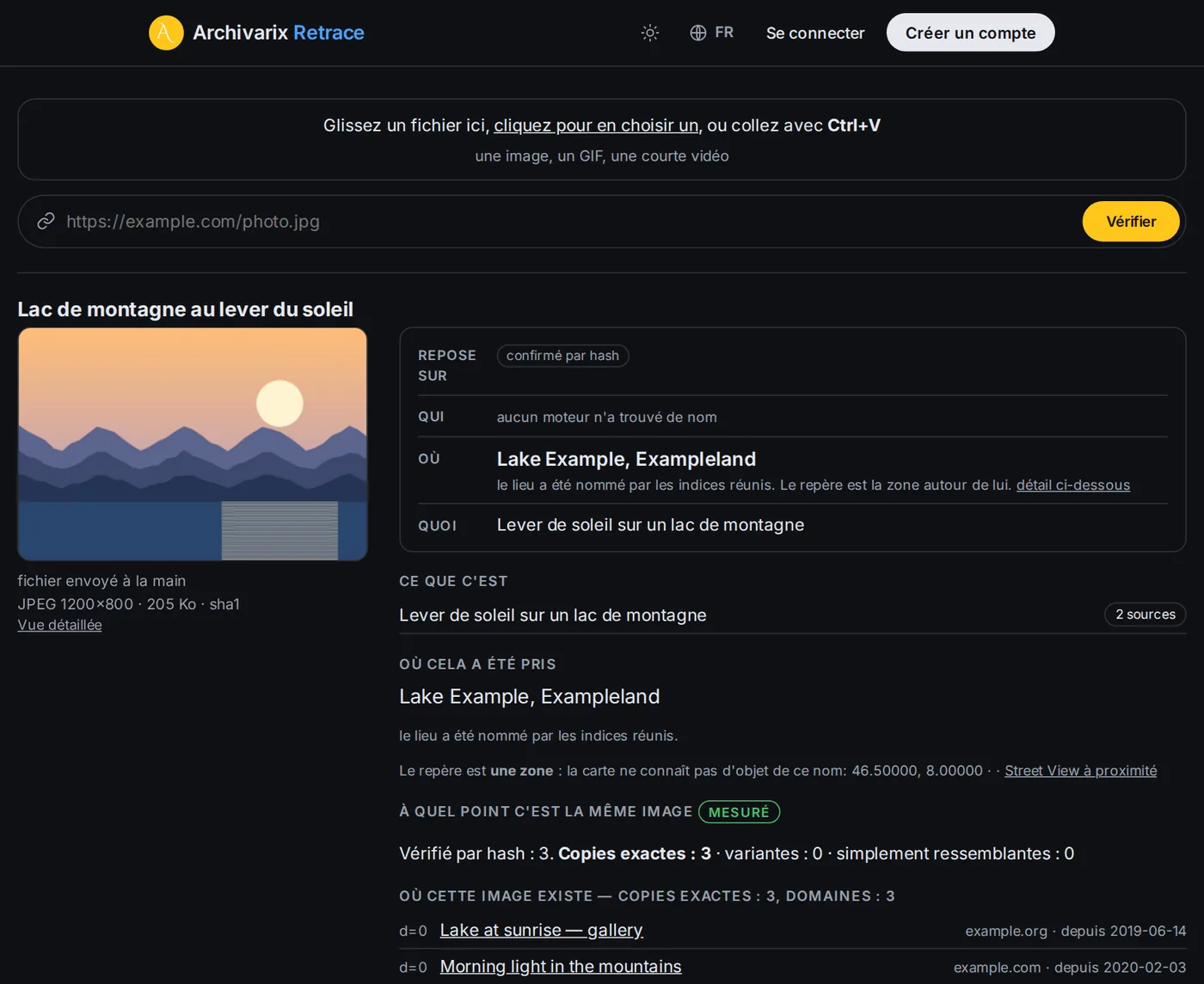 Un rapport terminé