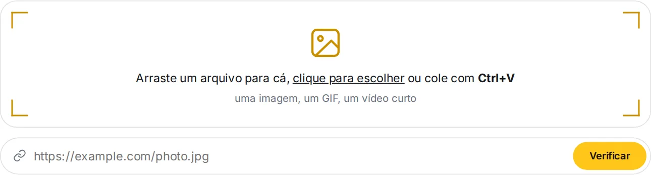 O formulário de envio